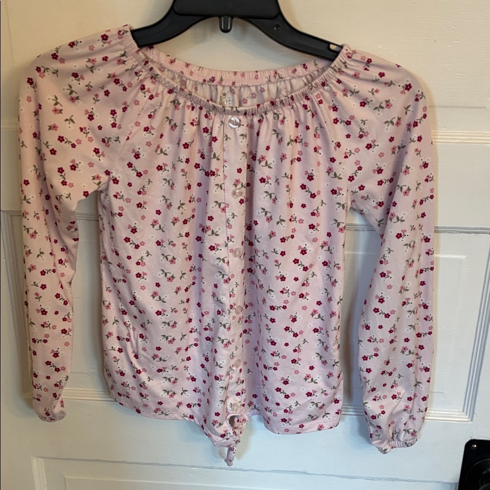 242 Carter's Pink Floral Button-Front Top